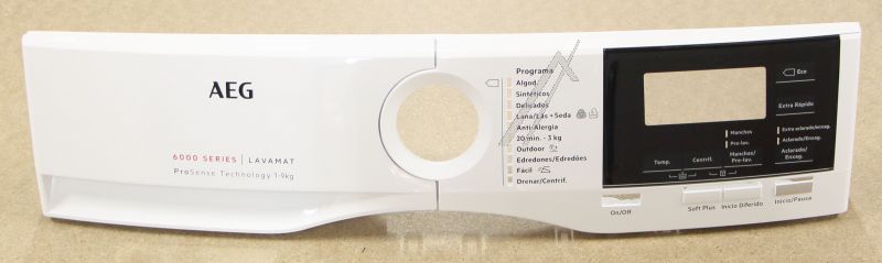 Bedienblende weiß für AEG Waschmaschine 140070385012 Gehäuseteil