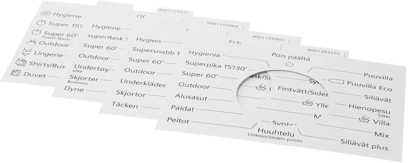 Blendeneinlage für Waschmaschine Bosch 12022480 Türdichtung, Weiß