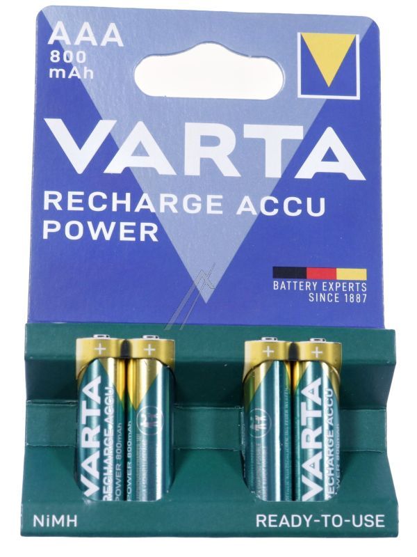 Varta AAA Micro Akku 800mAh für Ofen 56703101404 Ready2Use