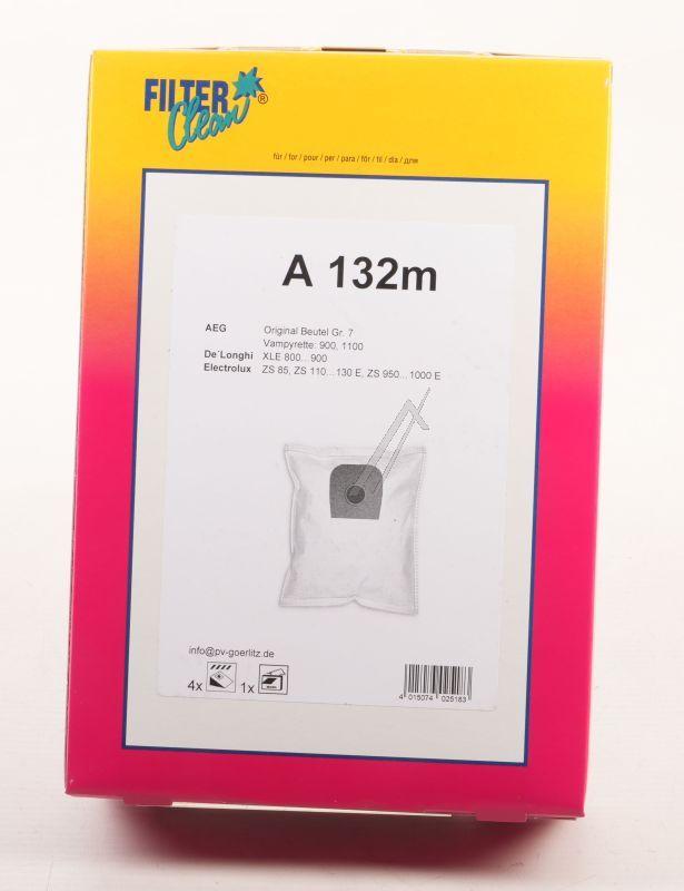 Staubsaugerbeutel A132m für Staubsauger Filterclean FL0720K Beutel Vlies Filter