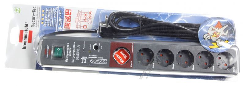 Überspannungsschutz für Waschmaschine Brennenstuhl 1159490966 6-fach anthrazit