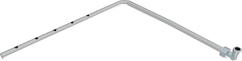 Sammelrohr für Bosch-Ofen 11027631 Abluft, Edelstahl