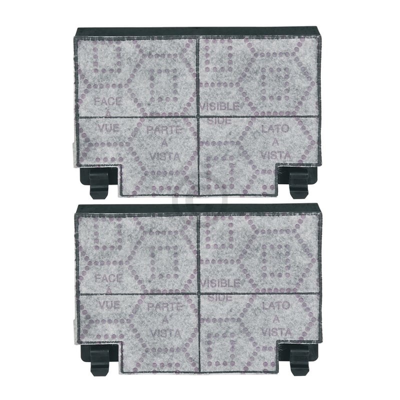 Kohlefilter 192x136mm Wpro, 2 Stück, OT! 484000008781 Wpro, Bauknecht, Whirlpool 481281728947