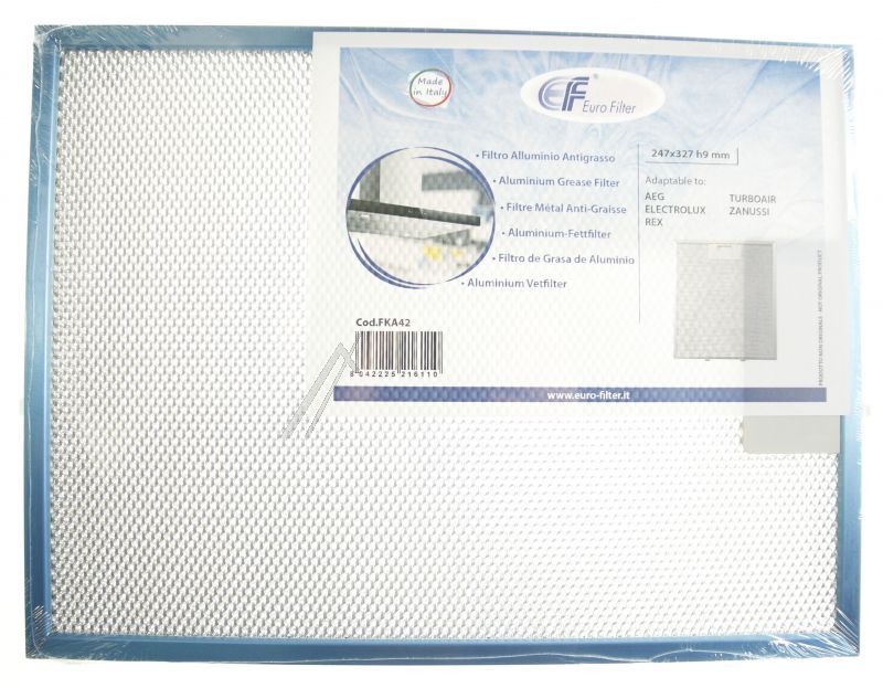 Metallfettfilter für Dunstabzugshaube Electrolux 50293009002 Eurofilter Fettfilter