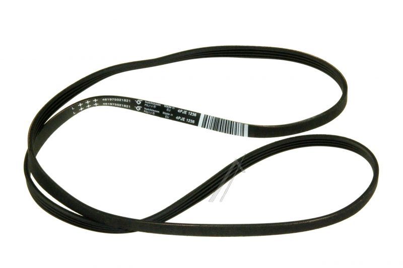 Keilrippenriemen 1236PJ4E für Whirlpool Waschmaschine 481235818206 Poly V-Riemen