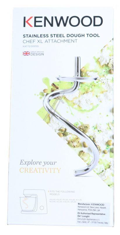 Knethaken für Küchenmaschine DeLonghi AW20011050 Edelstahl