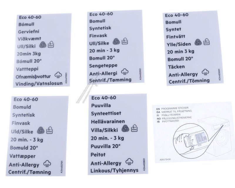 Programmscheibe für Waschmaschine AEG 140196495232 Knopf selbstklebend