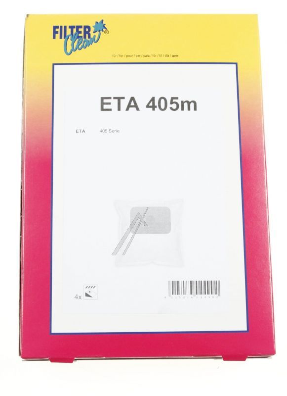 Microfaserbeutel für Staubsauger Filterclean FL0056K 4+0 Staub