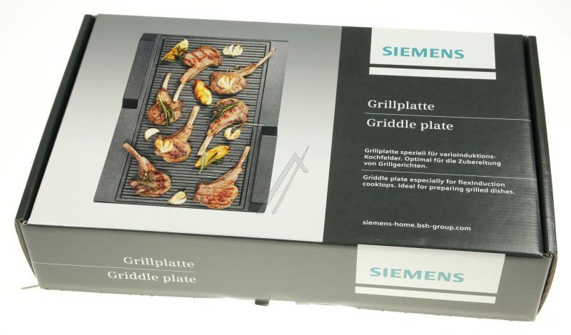 Gerillte Grillplatte für Bosch/Siemens Ofen 17000324 Induktion