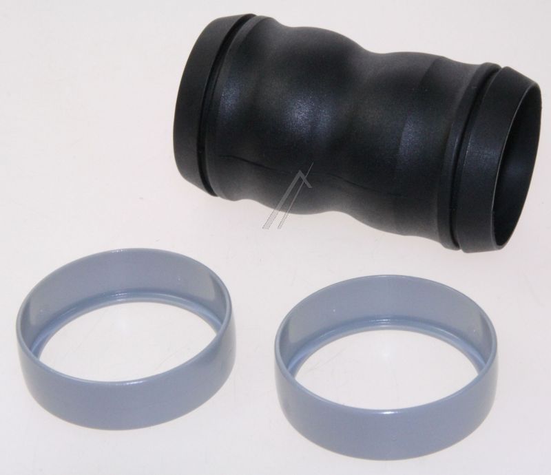 Gummianschluss GM80 für Staubsauger Nilfisk 22344400 schwarz grau Ringe