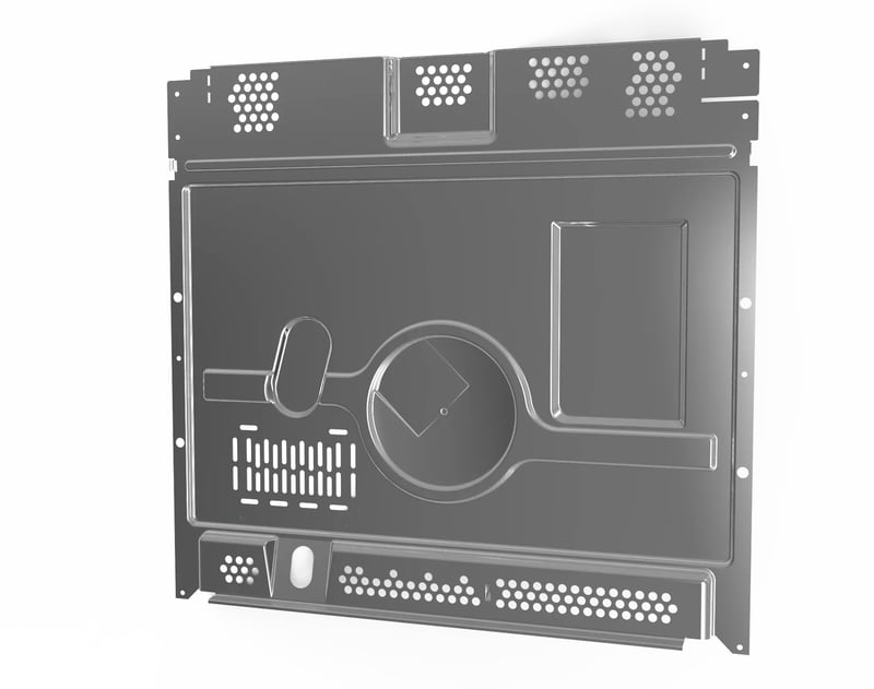Gehäuse-Rückteil für Ofen Bosch 00718465 Rückwand, weiß
