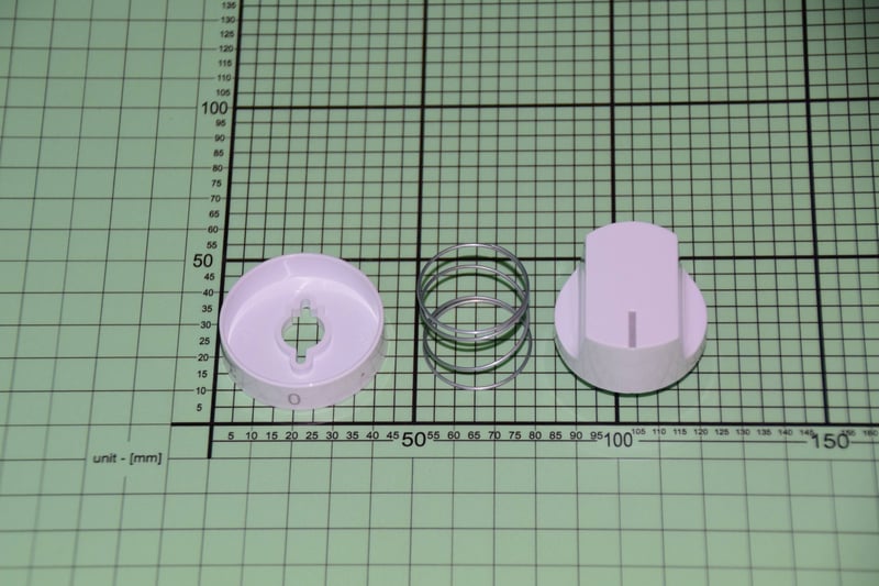 Knopf für Amica Ofen 9064405 Weiß