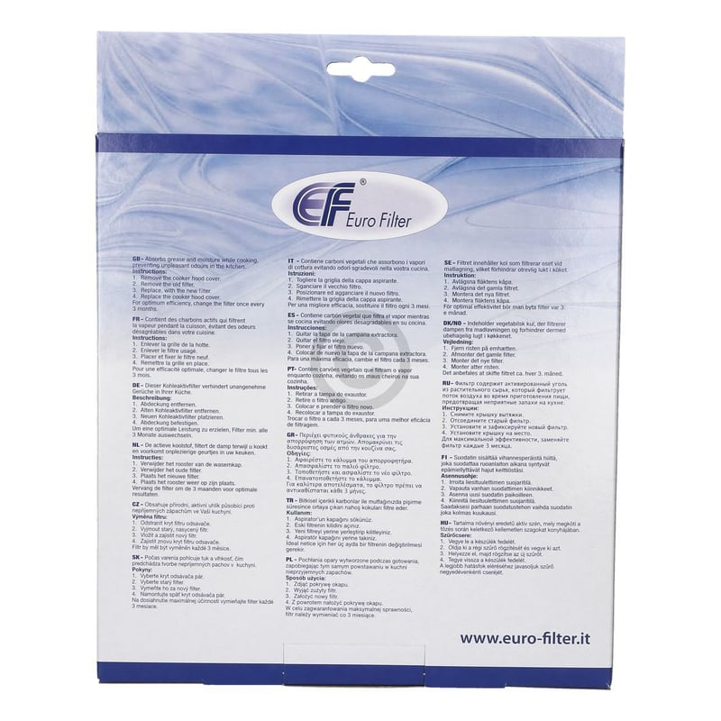 Kohlefilter wie Balay 00361047 255x265mm für Dunstabzugshaube