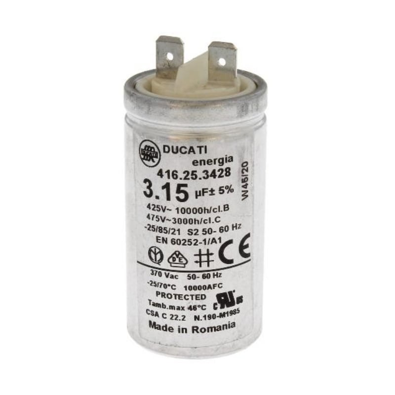 CONDENSATOR 3,15 MF 416.25.XX.YY Bauknecht C00630616 für Dunstabzugshaube