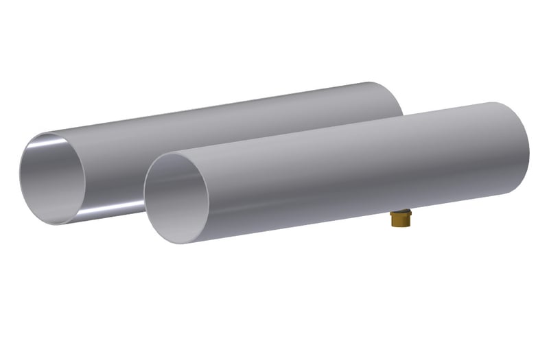 Außenrohr + Fortluftrohr Meltem 200255 M-WRG-IILR50-KA für Wohnraumlüfter MELTEM