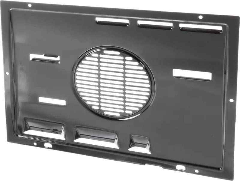 Lüftungskanal für Ofen BSH-Gruppe 00431935 Heißluft, Blech-grau