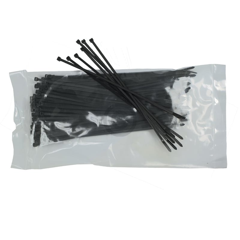 Kabelbinder 3,6x200mm schwarz 100 Stück - für den Außenbereich -