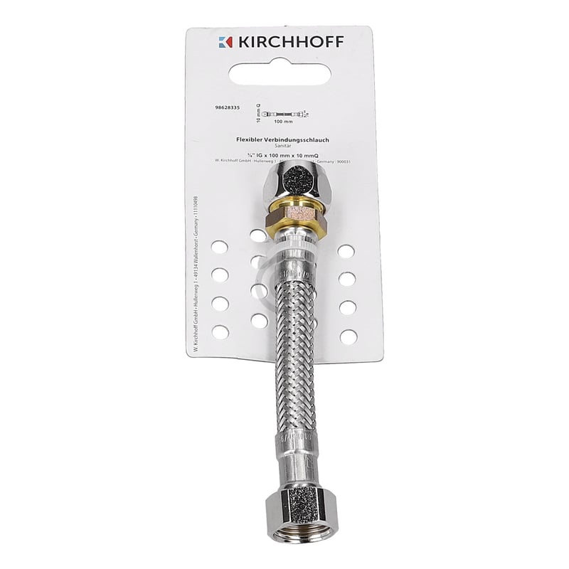 Anschlussschlauch 3/8"IG 10mmQuetschverschraubung 100mm KIRCHHOFF 98628335
