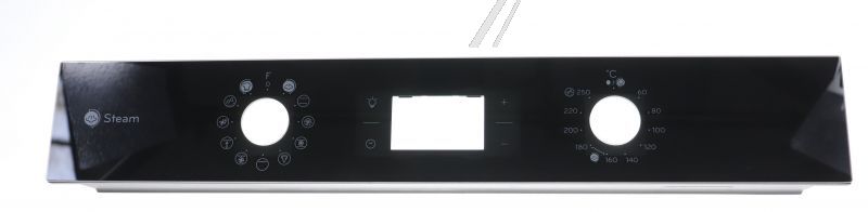 Schalterblende schwarz für Whirlpool-Ofen 488000668744 - Gehäuseteil