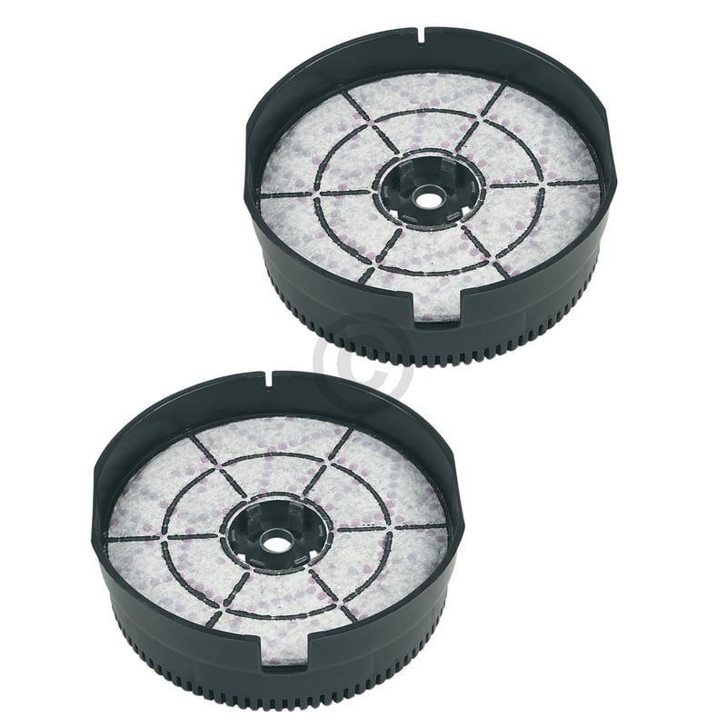 Kohlefilter Set Type58 Whirlpool 484000008782  AKB000/1 Wpro 142mmØ für Dunstabzugshaube 2Stk