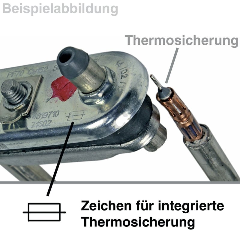 Heizelement wie AEG 132673020/5 IRCA 6288633R mit Fühler für Waschmaschine Toplader