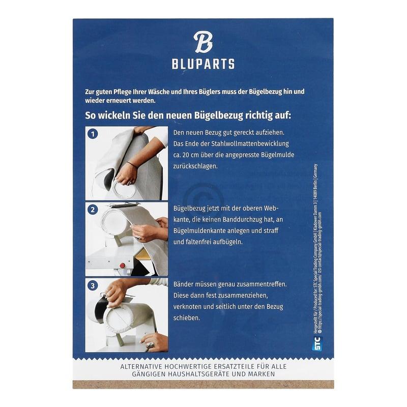 Bügeltuch universal Walzbreite 85cm BLUPARTS für Mangel Bügelautomat 10108576