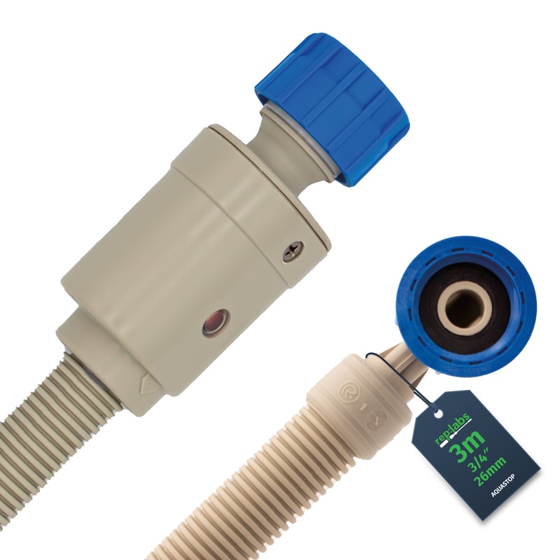 Zulaufschlauch Aquastopschlauch 3,0m - Universaler Sicherheitsschlauch für Waschmaschine und Geschirrspüler bis 90°C 