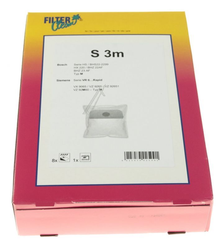 Staubsaugerbeutel für Staubsauger Filterclean FL1031K 8er Pack