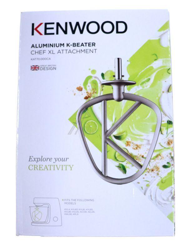 K-Knethaken für Küchenmaschine DeLonghi AW20011062 Alu-Kneter