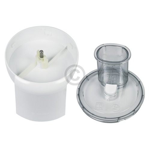 Durchlaufschnitzlergehäuse BOSCH 00653187 mit Mitnehmer Becher für Küchenmaschine