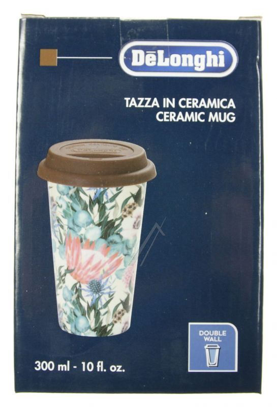 Doppelwandiger Keramikbecher DeLonghi Kaffeemaschine 300 ml, Wärmeisolierung