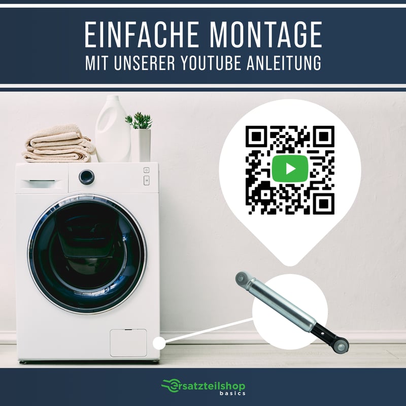 2x Stoßdämpfer Waschmaschine passend für Bosch Miele 4500826 | Suspa RD12 120N Waschmaschine Stoßdämpfer, AN-SA BOSCH TYP 120N