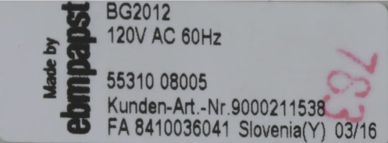 Lüftermotor 00676784