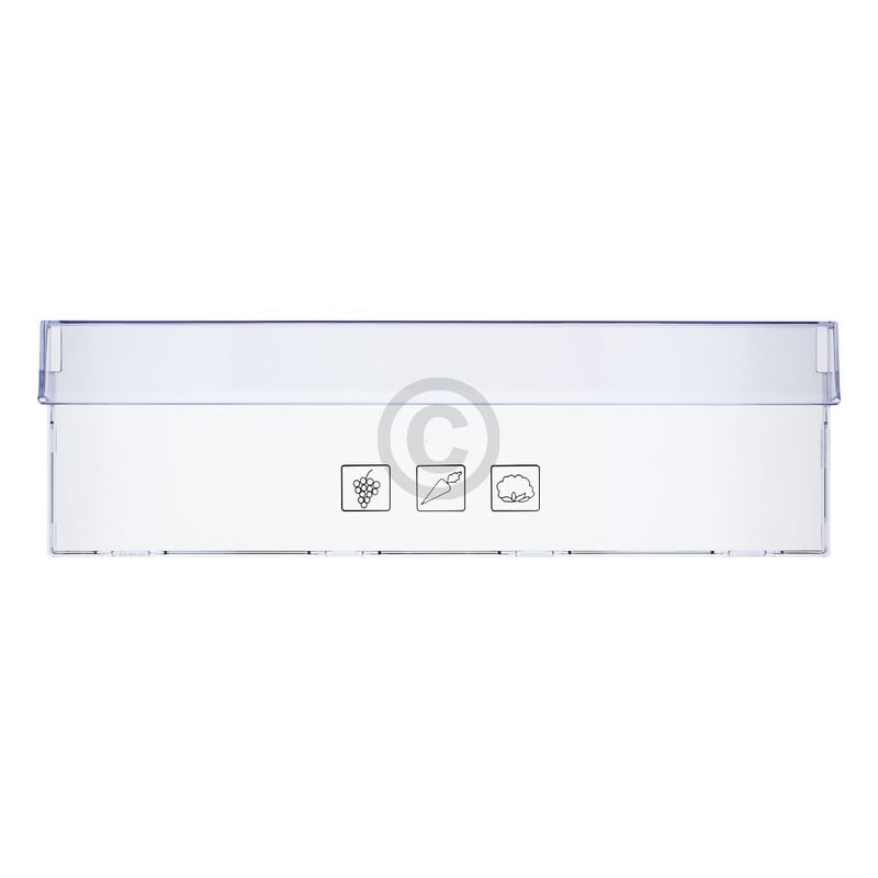 Schubladenblende für Gemüsekasten beko 4634600100 492x148mm in Kühlteil KühlGefrierKombination