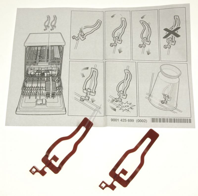 Kleinteilehalter Set für Oberkorb Bosch SGZ0IC00 17005519 in Geschirrspüler 2Stk
