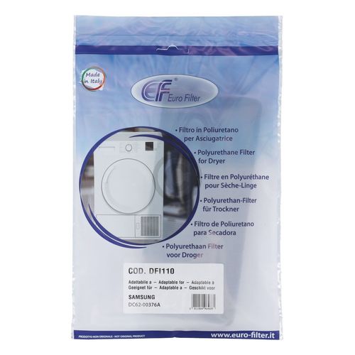 Schaumfilter wie SAMSUNG DC62-00376A 230x100mm für Trockner