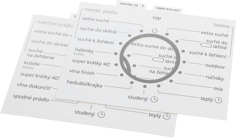 Bügelautomat-Legende für Trockner BSH-Gruppe 00634403 Heizelement