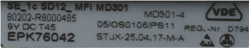 Bedienmodul 00752180