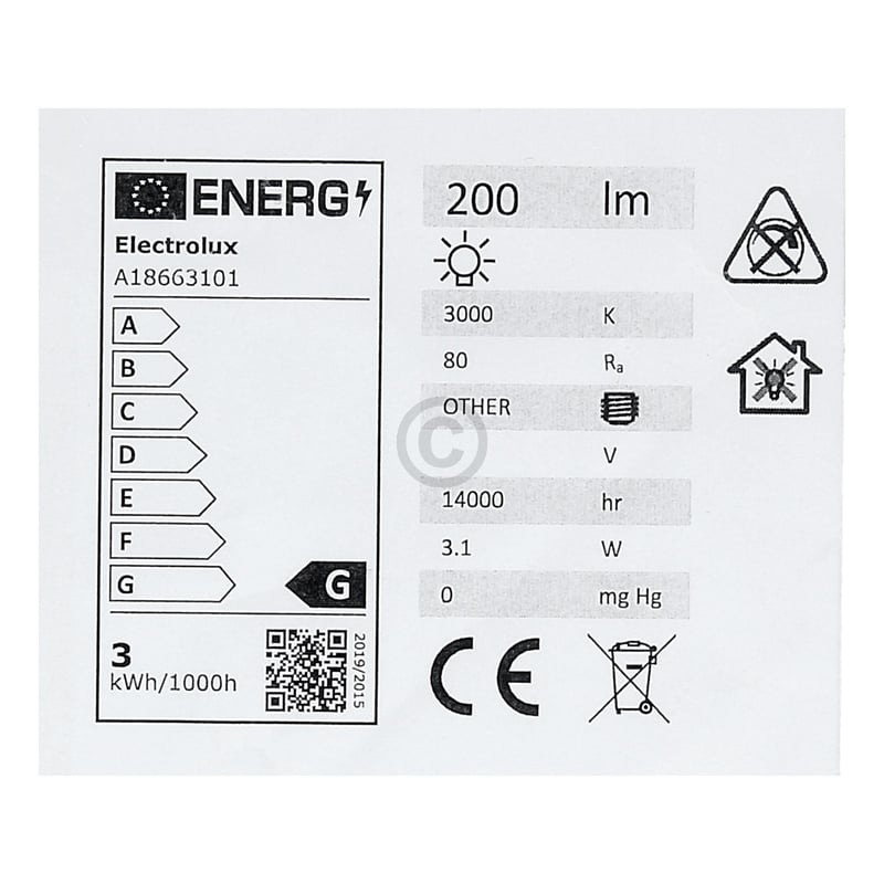 Lampenmodul LED 3V 700mA 2,1W AEG 14018663101/0 für Dunstabzugshaube