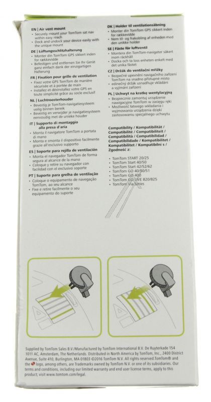 TomTom Lüftungshalter GO/Start/Via 9UUB00133 Fahrzeugnavigation