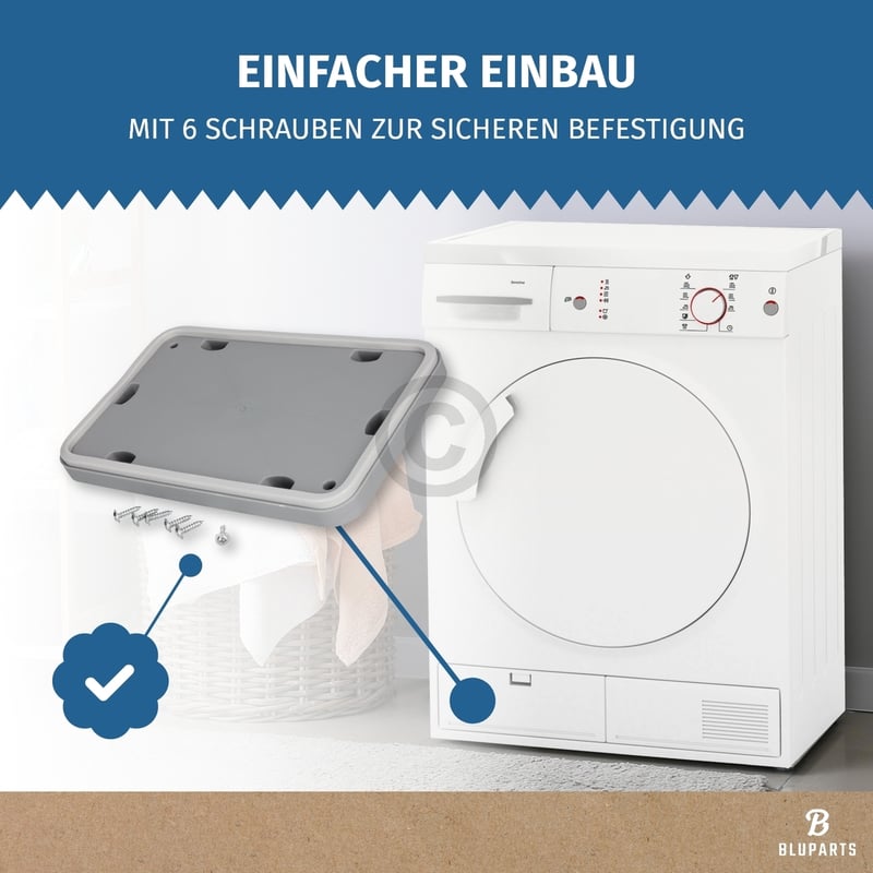 Wartungsklappe für Wärmetauscher wie BOSCH 00646776 in Trockner