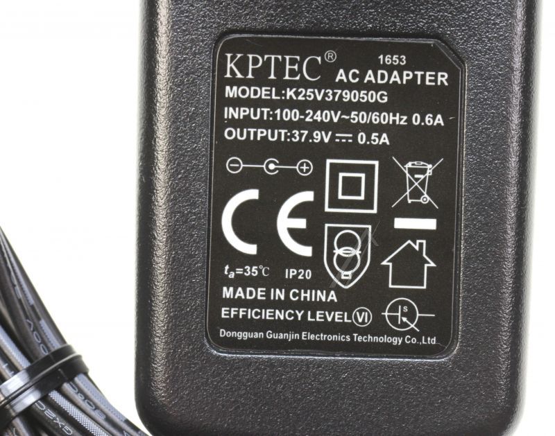 Netzadapter für Staubsauger Candy/Hoover 48020760 37,9V DC