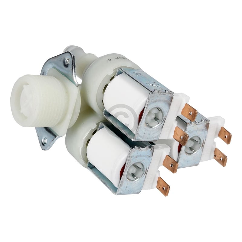 Magnetventil passend für Miele 1678013 3fach 90° 10,5mmØ mit Reduzierung für Waschmaschine Waschtrockner