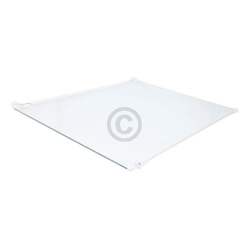 Glasplatte LIEBHERR 7272636 495x400mm mit Leisten für Auszugsschiene Gefrierschrank