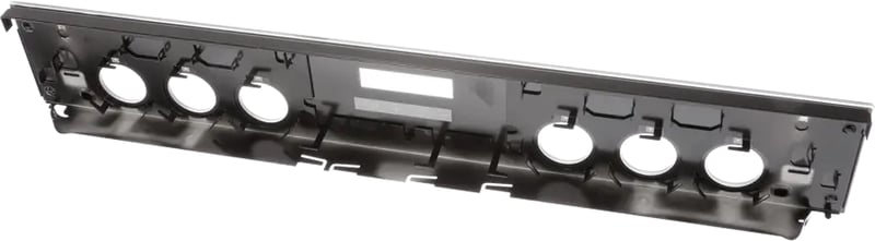 Bedienblende Material:Glas, Farbe:schwarz,Optimiertes Design "light grey" 11047988
