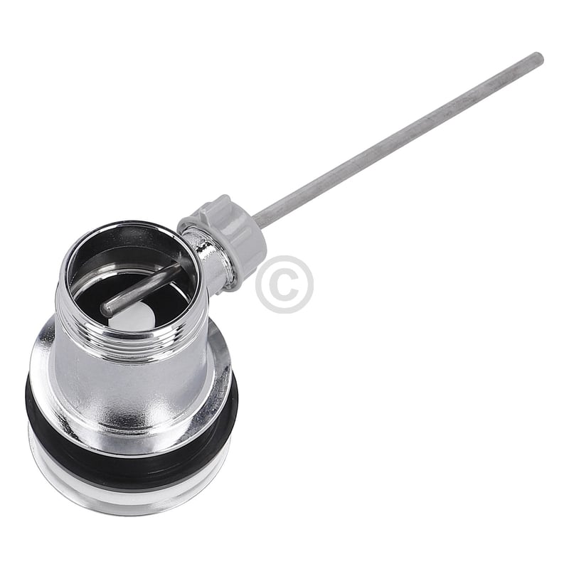 Ablaufgarnitur 1 1/4" mit Exzenter und Stopfen chrom BLUPARTS für Waschbecken