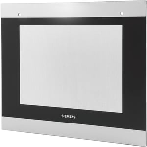 Frontglasscheibe für 60cm Geräte; Farbe:schwarz;Edelstahl 00776112