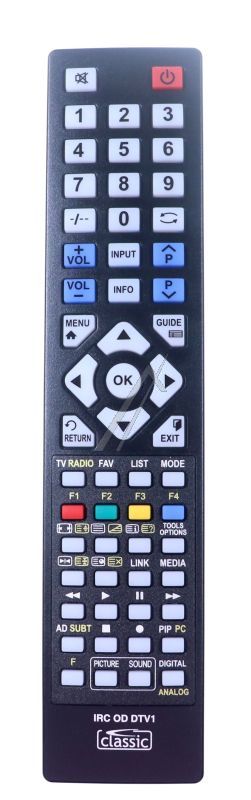 Vorprogrammierte Fernbedienung für Fernsehen & Telefonie Classic IRC87238OD für diverse Geräte