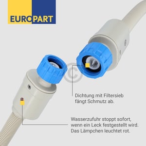 Zulaufschlauch Aquastop 4,0m 25°C universal für Waschmaschine Geschirrspüler