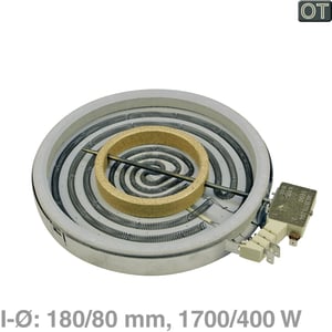 Strahlheizkörper 180/80mmØ 1700/400W 230V 00675203 675203 Bosch, Siemens, Neff